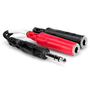 Main product image for Hosa YPP-117 1/4" Male TRS to Dual 1/4" Female TS Stereo Breakout241-9052